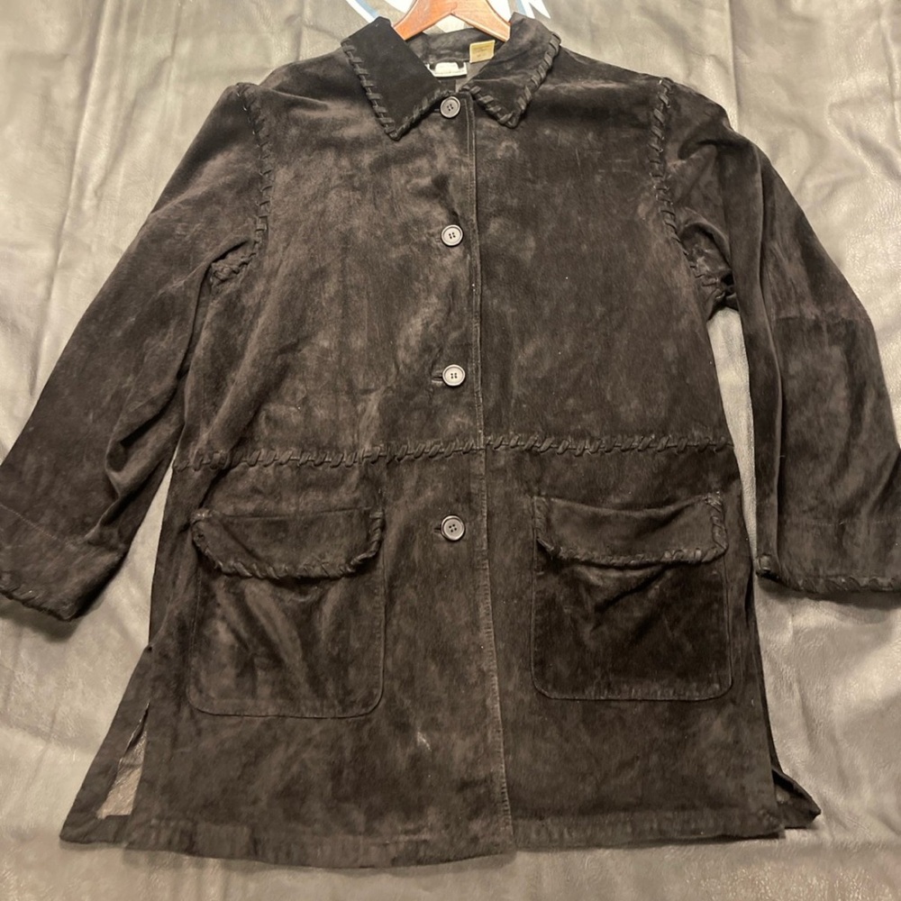 Newport News Soft Black leather jacket medium